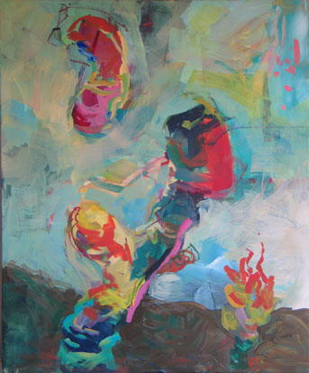 Pat Hofmann - Zweig mit Bohne 2004